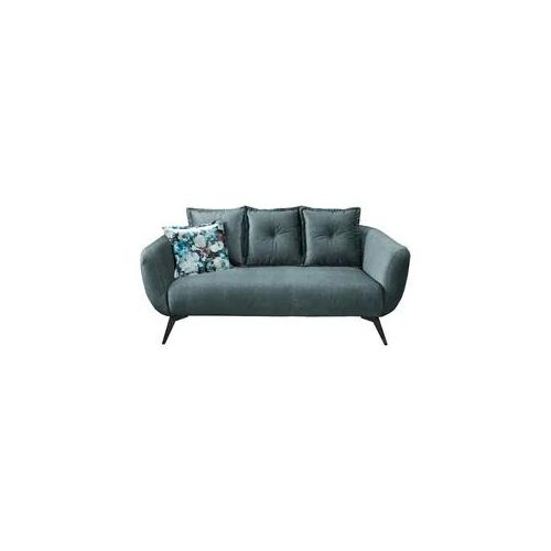 2,5-Sitzer-Sofa Baggio Blau/Grün Velours