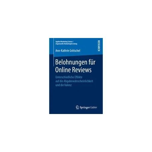 Belohnungen Für Online Reviews - Ann-Kathrin Grötschel Kartoniert (TB)
