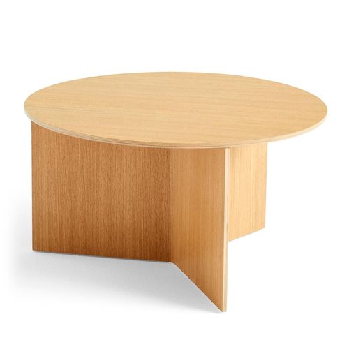 HAY - Slit Table Round XL, Ø 65 x H 35,5 cm, Eiche natur