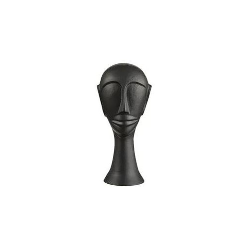 Skulptur , Schwarz , Metall , Gesicht , 10.5x10x22.5 cm , Dekoration, Dekofiguren & Skulpturen, Skulpturen