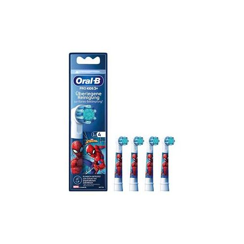 4 Oral-B PRO KIDS 3+ SPIDER-MAN Zahnbürstenaufsätze