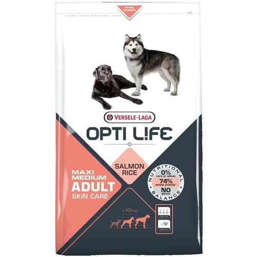 Opti Life Skin Care Medium und Maxi Hundefutter mit Lachs und Reis 12,5 kg Exclusives Angebot