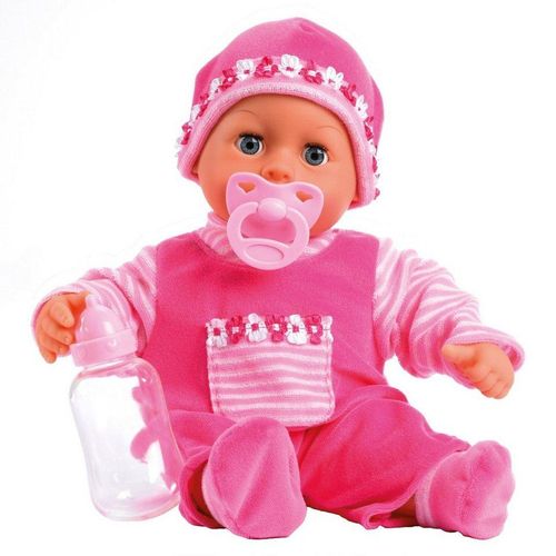 Bayer Babypuppe First Words, pink, rosa