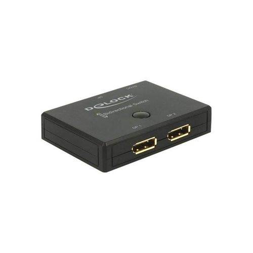 DeLOCK Displayport 2 - 1 Switch bidirectional 4K 60 Hz