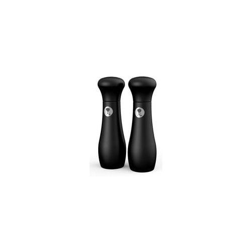 Premium Salz-&Pfeffermühle 17093, Pfeffer-/Salzmühle schwarz/silber