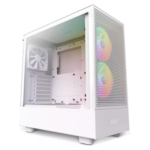 NZXT H5 Flow RGB Midi-Tower-Gehäuse Weiß