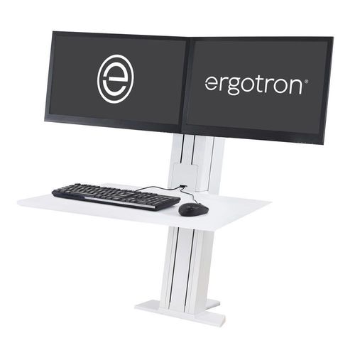 Ergotron WorkFit-SR Dual Steh-Sitz-Arbeitsplatz für 2 Bildschirme bis 60,96 cm (24