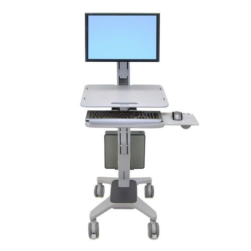 Ergotron WorkFit-C Single LD mobiler Steh-Sitz Arbeitsplatz für ein Display bis 68,58 cm 27 Zoll