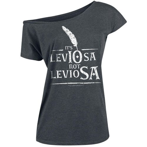 Harry Potter Leviosa T-Shirt dunkelgrau meliert in XL