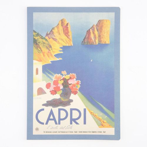 Blaues Capri-Notizbuch B5