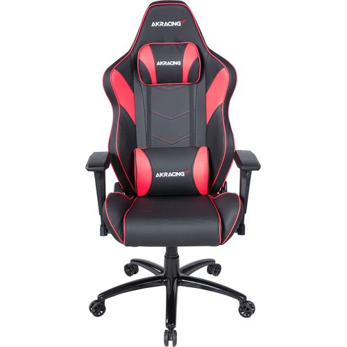 AKRACING Gaming-Stuhl "Core LX Plus" Stühle Gr. B/H/T: 68cm x 38cm x 88cm, Stoff, Metall, rot (rot/schwarz + schwarz)