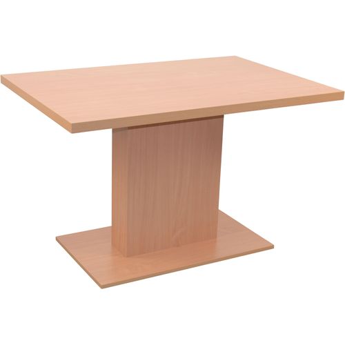 Esstisch HOFMANN LIVING AND MORE Tische Gr. B/H/T: 120cm x 75cm x 80cm, Tischplatte nicht ausziehbar, beige (buche, nachbildung, buche, nachbildung)