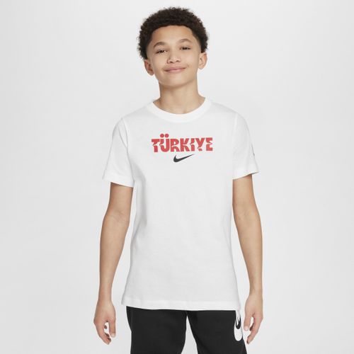 Turkije Crest Nike voetbalshirt voor kids - Wit