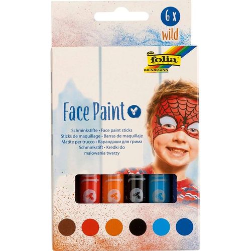 Kinderschminke FACE PAINT - WILD 6 Stifte