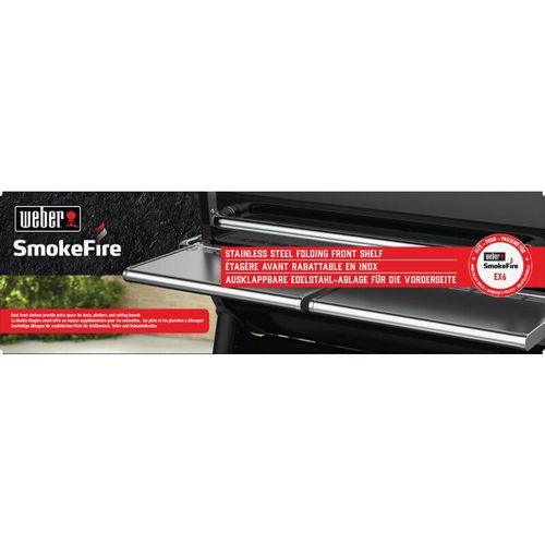SmokeFire klappbarer Edelstahl-Fronttisch passend für SmokeFire EX6 - Weber