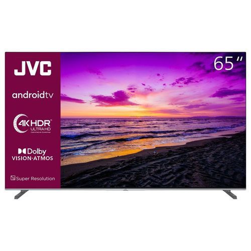JVC LT-65VA7255 LCD-LED Fernseher (164 cm/65 Zoll, 4K Ultra HD, Android TV, Smart TV, HDR Dolby Vision, Triple-Tuner, Dolby Atmos), schwarz