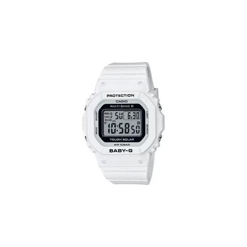 Funkchronograph CASIO BABY-G Armbanduhren weiß Damen Quarzuhr, Armbanduhr, Damen, Solar, digital, Funk, Ladekontrollanzeige