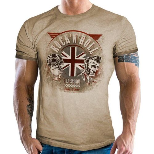 GASOLINE BANDIT® T-Shirt für Rockabilly Fans: UK Rock'n' Roll United Kingdom