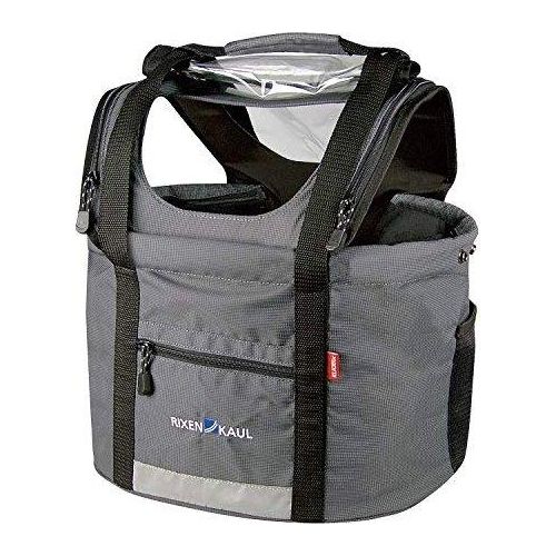 Klickfix Doggy Lenkertasche grau/schwarz