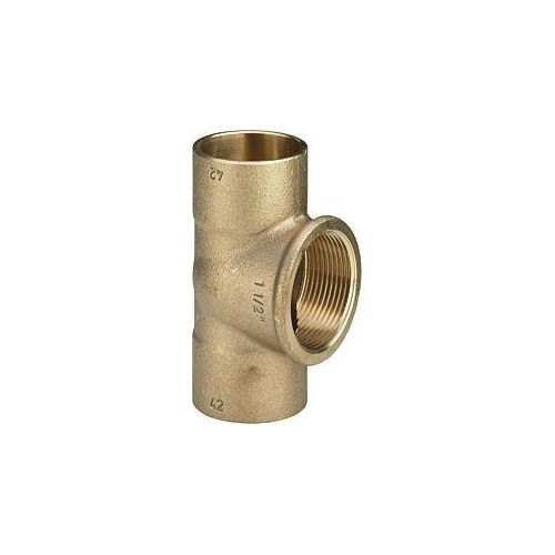 Viega T-Stück 109141 22 mm x Rp 3/4 x 22 mm, Rotguss