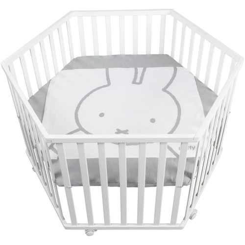 roba® Laufgitter »miffy®, weiss, 6-eckig«, bis 15 kg, mit Stoffeinlage