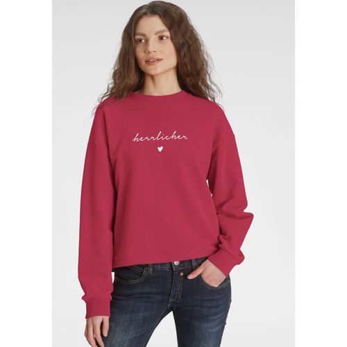 Herrlicher Sweatshirt »OTINA«, mit Herrlicher Logo-Statement-Print