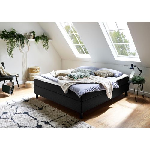 ATLANTIC home collection Boxbett »Happy«, ohne Kopfteil, mit Topper, wahlweise mit oder ohne Bettwaren