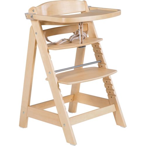 roba® Hochstuhl »Treppenhochstuhl Sit Up Click & Fun, natur«, aus Holz