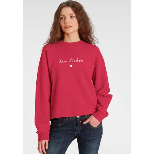 Herrlicher Sweatshirt »OTINA«, mit Herrlicher Logo-Statement-Print