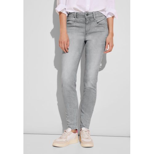 STREET ONE Slim-fit-Jeans, in grauer Waschung