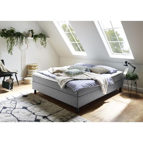 ATLANTIC home collection Boxbett »Happy«, ohne Kopfteil, mit Topper, wahlweise mit oder ohne Bettwaren