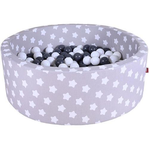 Knorrtoys® Bällebad »Soft, Grey White Stars«, mit 300 Bällen Grey/creme; Made in Europe