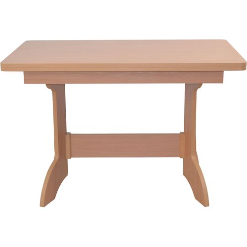 Esstisch HOFMANN LIVING AND MORE Tische Gr. B/H/T: 110cm x 74cm x 70cm, Ansteckplatten, beige (buche, nachbildung, buche, nachbildung) ausziehbar