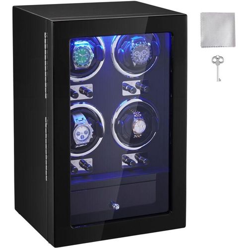 Mophorn - vevor Uhrenbeweger, Automatik-Uhrenbeweger, Watch Winder, Uhrenbeweger für Automatikuhren, Automatischer Uhrenbeweger mit Platz für 4