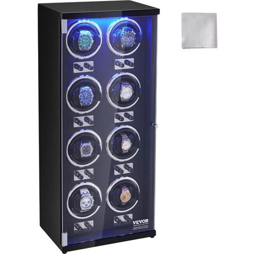 Mophorn - vevor Uhrenbeweger, Automatik-Uhrenbeweger, Watch Winder, Uhrenbeweger für Automatikuhren, Automatischer Uhrenbeweger mit Platz für 8