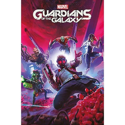 Guardians of the Galaxy Poster Videospiel Cover