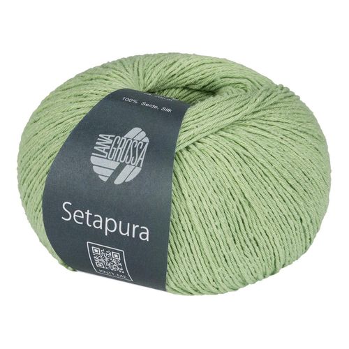 Setapura Lana Grossa, Hellgrün, aus Seide