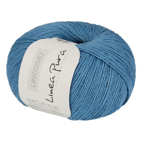 Linissimo Lana Grossa, Blau, aus Baumwolle