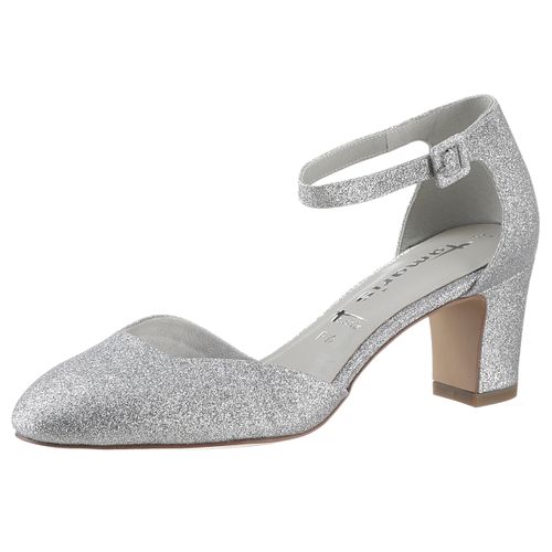 Tamaris Spangenpumps, Abendschuh, Festtagsschuh, Brautschuh, Trichterabsatz mit ANTIshokk
