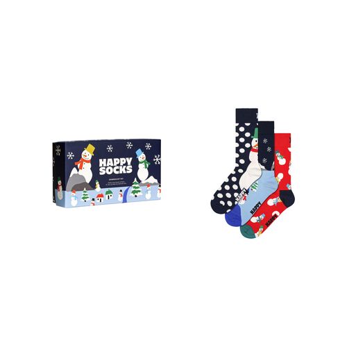 Happy Socks Socken, (3 Paar), Snowman Gift Box