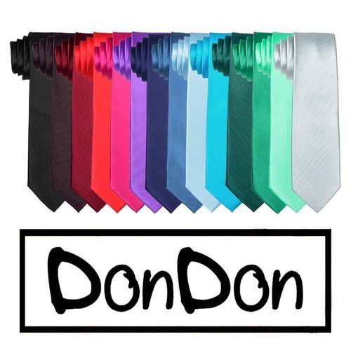 DonDon Krawatte Krawatte 7 cm breit (Packung, 1-St) Veranstaltungen, grün