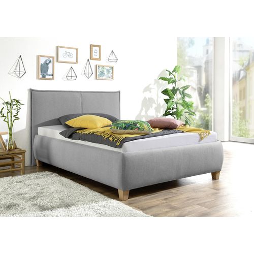 Polsterbett MAINTAL, grau, B:153cm L:214cm, Betten, Polsterbett Polsterbett ohne Bettkasten, mit Bettkasten