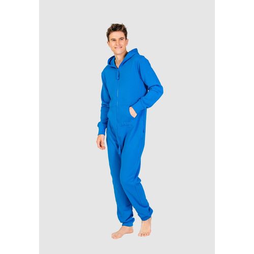 Jumpsuit MONIZ Gr. XXL, EURO-Größen, blau (blau-blau) Baby Overalls Jumpsuit mit kuscheligem Komfort