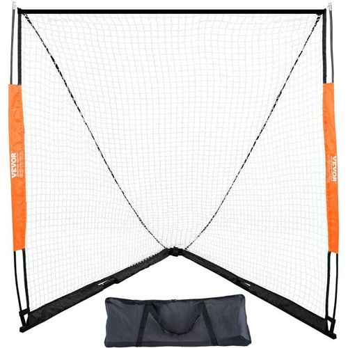 VEVOR Lacrosse-Tor, 6' x 6' Lacrosse-Netz, tragbares Lacrosse-Tor mit Tragetasche, Glasfaserstange, Hinterhof-Lacrosse-Trainingsausrüstung, einfach