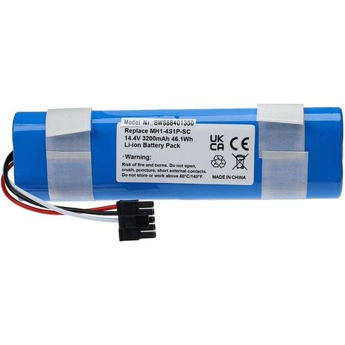 Akku Ersatz für Viomi INR21700 50E-4S1P-CRL200S+ für Staubsauger (3200 mAh, 14,4 v, Li-Ion) - Vhbw