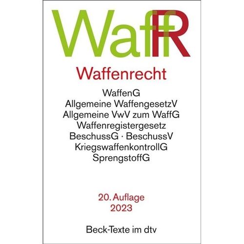 Waffenrecht WaffR, Taschenbuch