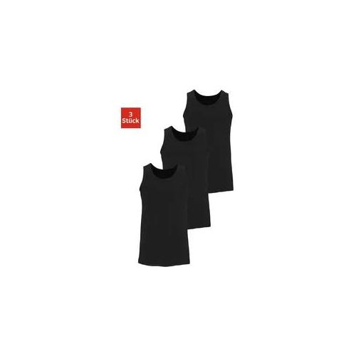 H.I.S Tanktop »Unterhemd für Herren«, (Packung, 3 tlg.), mit Rundhals aus Baumwolle H.I.S schwarz 10/4XL