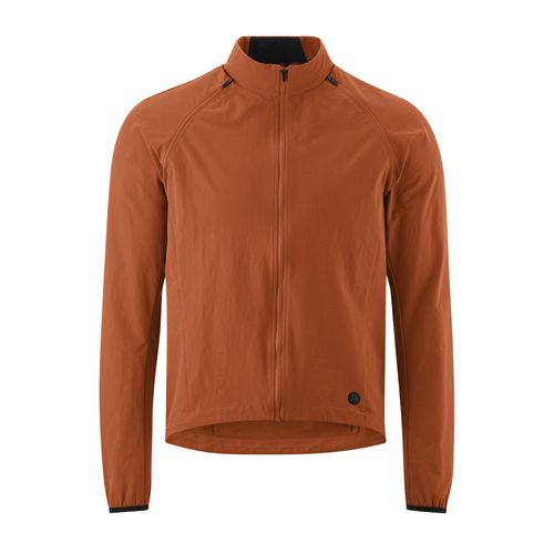 Fahrradjacke GONSO "LEGNO" Gr. S, rot (erdrot) Herren Jacken 2-in-1 Jacke, winddichte Radjacke mit Rückentasche, Windjacke