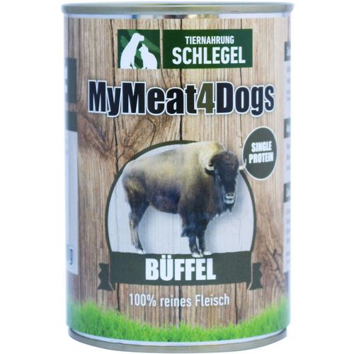 MyMeat4Dogs Hundefutter Reinfleischdose Büffel - 410 g