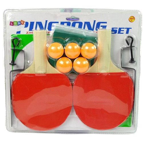 Ping-Pong-Set, Tischtennisschläger, Netz, 5 Bälle